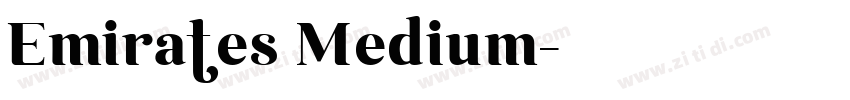 Emirates Medium字体转换